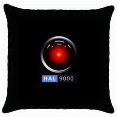 Hal 9000 Throw Pillow Case (black) by linceazul