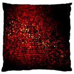 Red Particles Background Large Cushion Case (Two Sides) Back