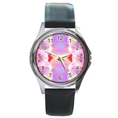 Cat Angels Round Metal Watch by 3Dbjvprojats