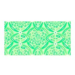 Kiwi Green Geometric Satin Wrap by linceazul