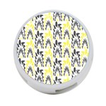 Tricolored Geometric Pattern 4-Port USB Hub (Two Sides)  Back