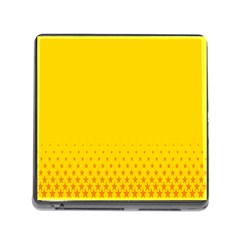 Yellow Star Light Space Memory Card Reader (square) by Mariart
