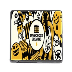 Easter Monster Sinister Happy Magic Rock Mask Face Yellow Magic Rock Memory Card Reader (square) by Mariart