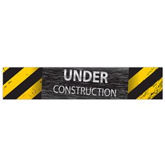 Under Construction Sign Iron Line Black Yellow Cross Flano Scarf (small) by Mariart