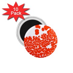 Red Spot Paint White Polka 1 75  Magnets (10 Pack)  by Mariart