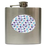 Buttons Chlotes Hip Flask (6 oz) Front