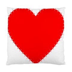 Heart Rhythm Inner Red Standard Cushion Case (two Sides) by Mariart