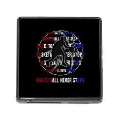 Basketball Never Stops Memory Card Reader (square) by Valentinaart