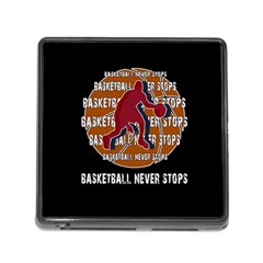 Basketball Never Stops Memory Card Reader (square) by Valentinaart