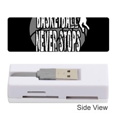 Basketball Never Stops Memory Card Reader (stick)  by Valentinaart