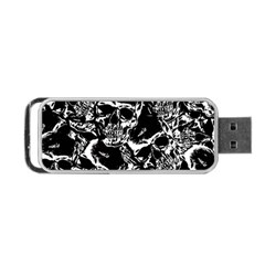 Skulls Pattern Portable Usb Flash (one Side) by ValentinaDesign