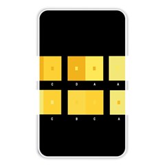 Horizontal Color Scheme Plaid Black Yellow Memory Card Reader by Mariart