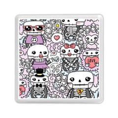 Kawaii Graffiti And Cute Doodles Memory Card Reader (square)  by Nexatart