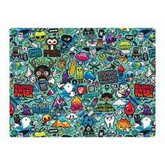 Colorful Drawings Pattern Double Sided Flano Blanket (mini)  by Nexatart