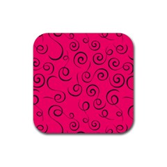 Pattern Rubber Coaster (square)  by ValentinaDesign