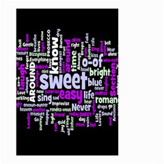 Writing Color Rainbow Sweer Love Small Garden Flag (two Sides) by Mariart