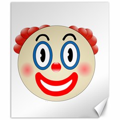 Clown Funny Make Up Whatsapp Canvas 20  X 24   by Nexatart
