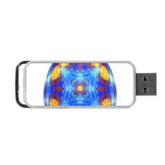 Easter Eggs Egg Blue Yellow Portable Usb Flash (two Sides) by Nexatart