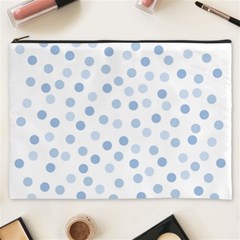 Bubble Balloon Circle Polka Blue Cosmetic Bag (xxxl)  by Mariart