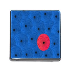 Pink Umbrella Red Blue Memory Card Reader (square) by Mariart