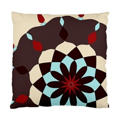 Red And Black Flower Pattern Standard Cushion Case (two Sides) by digitaldivadesigns