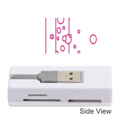 Deep Clean Bubbel Door Pink Polka Circle Memory Card Reader (stick)  by Mariart
