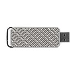 Capsul Another Grey Diamond Metal Texture Portable USB Flash (Two Sides) Back