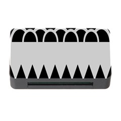 Noir Gender Flags Wave Waves Chevron Circle Black Grey Memory Card Reader With Cf by Mariart