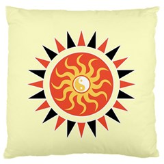 Yin Yang Sunshine Standard Flano Cushion Case (one Side) by linceazul