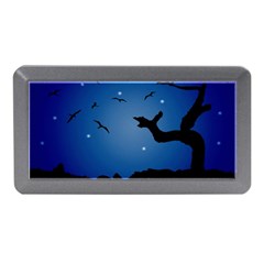 Nightscape Landscape Illustration Memory Card Reader (mini) by dflcprints