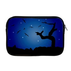 Nightscape Landscape Illustration Apple Macbook Pro 17  Zipper Case by dflcprints