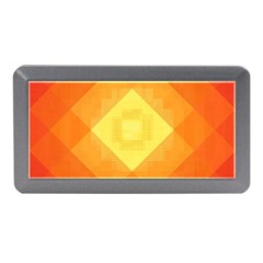 Pattern Retired Background Orange Memory Card Reader (mini) by Nexatart