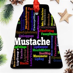 Mustache Bell Ornament (two Sides) by Mariart
