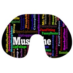 Mustache Travel Neck Pillows by Mariart