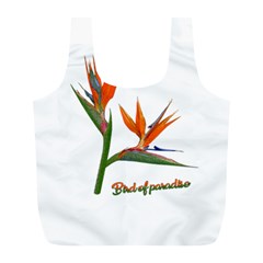 Bird Of Paradise Full Print Recycle Bags (l)  by Valentinaart