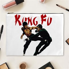 Kung Fu  Cosmetic Bag (xl) by Valentinaart