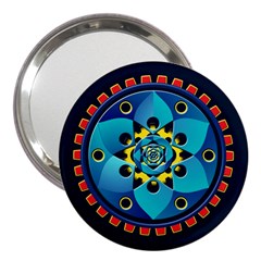 Abstract Mechanical Object 3  Handbag Mirrors by linceazul