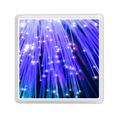 Neon Light Line Vertical Blue Memory Card Reader (square)  by Mariart
