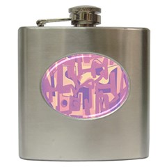 Abstract Art Hip Flask (6 Oz) by ValentinaDesign