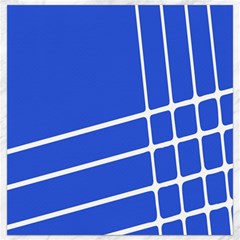 Line Stripes Blue Canvas 12  X 12   by Mariart