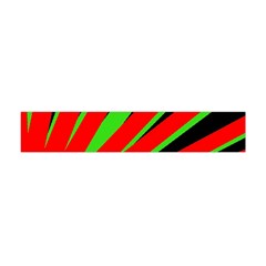 Rays Light Chevron Red Green Black Flano Scarf (mini) by Mariart