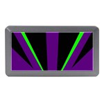 Rays Light Chevron Purple Green Black Line Memory Card Reader (Mini) Front