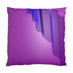 Verre Bleu Wave Chevron Waves Purple Standard Cushion Case (two Sides) by Mariart