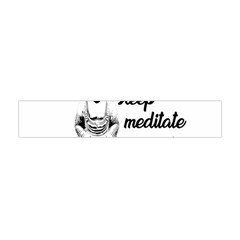 Eat, Sleep, Meditate, Repeat  Flano Scarf (mini) by Valentinaart