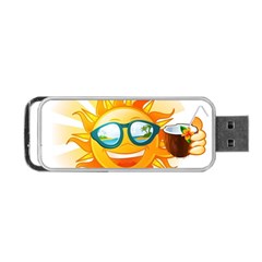 Cartoon Sun Portable Usb Flash (one Side) by LimeGreenFlamingo
