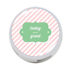 Today Will Be Great 4-port Usb Hub (one Side) by BangZart
