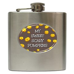 Hallowen My Sweet Scary Pumkins Hip Flask (6 Oz) by BangZart