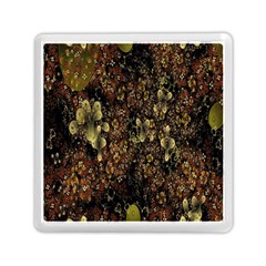 Wallpaper With Fractal Small Flowers Memory Card Reader (square)  by BangZart