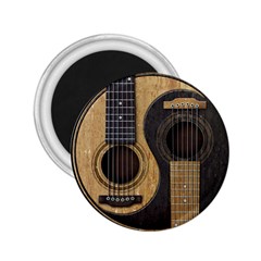 Old And Worn Acoustic Guitars Yin Yang 2 25  Magnets by JeffBartels