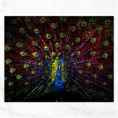 Beautiful Peacock Feather Rectangular Jigsaw Puzzl by BangZart